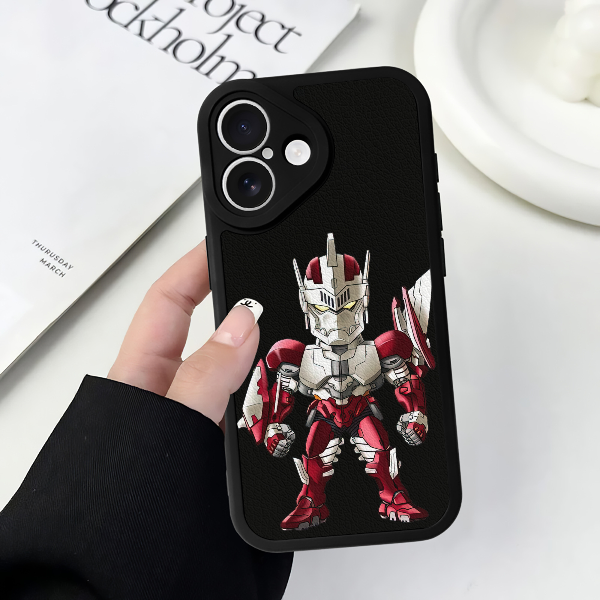 （画像用） ウルトラマン Ultraman 【iPhone 16シリーズ対応】シリコンスマホケース（レザー調） 材質：シリコン